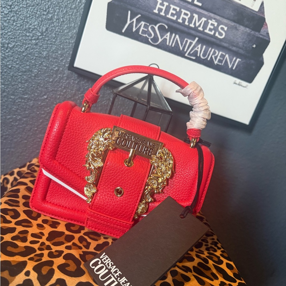 Versace Jeans Collection Bold Red Mini Bag